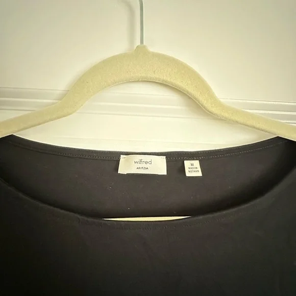 Wilfred Black Tiered Mini Dress - Picture 4 of 5